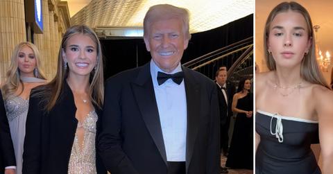 Photo of Donald Trump with Kai Trump and a picture of Kai Trump