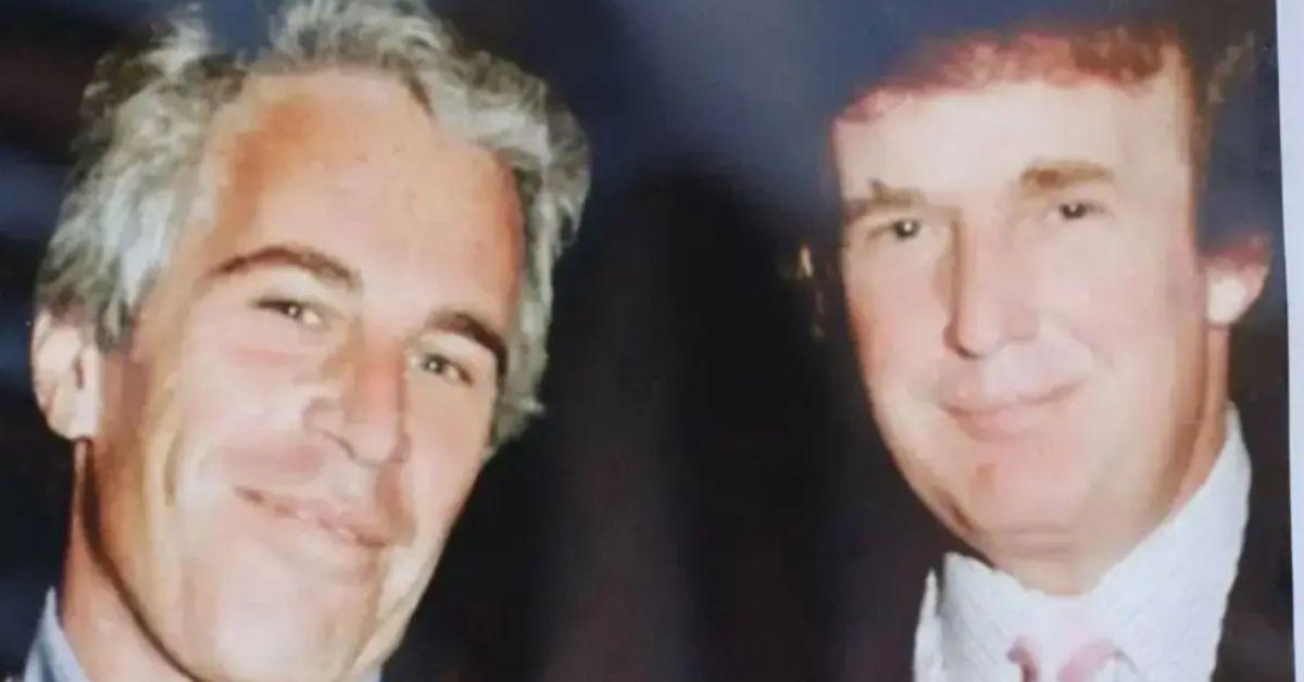 image of Donald Trump is named in the Epstein files. 