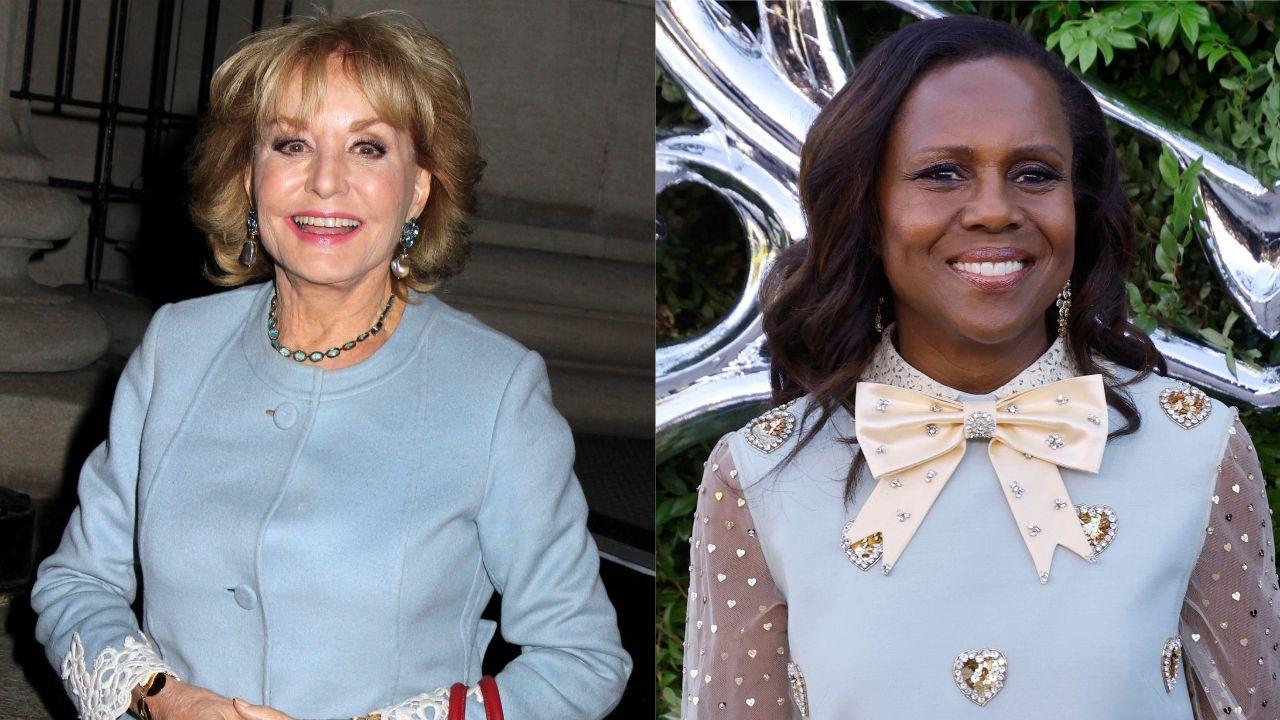 Split image of Barbara Walters and Deborah Roberts.