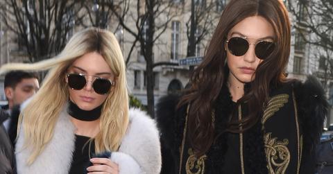 kendall jenner blonde hair gigi hadid brunette fashion week