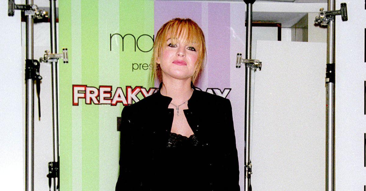 image of Lindsay Lohan said she wore 'too much black eyeliner' back in the day. 