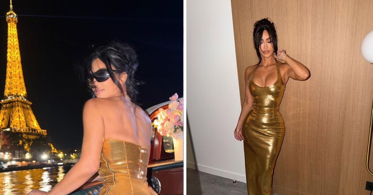 Kim Kardashian Flaunts Her Cleavage as She Cuddles Up to Boyfriend Lewis Hamilton: Photos