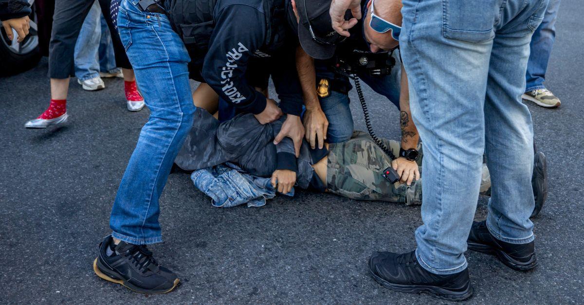 image of An ICE raid was conducted on Canal Street in New York City on October 21.
