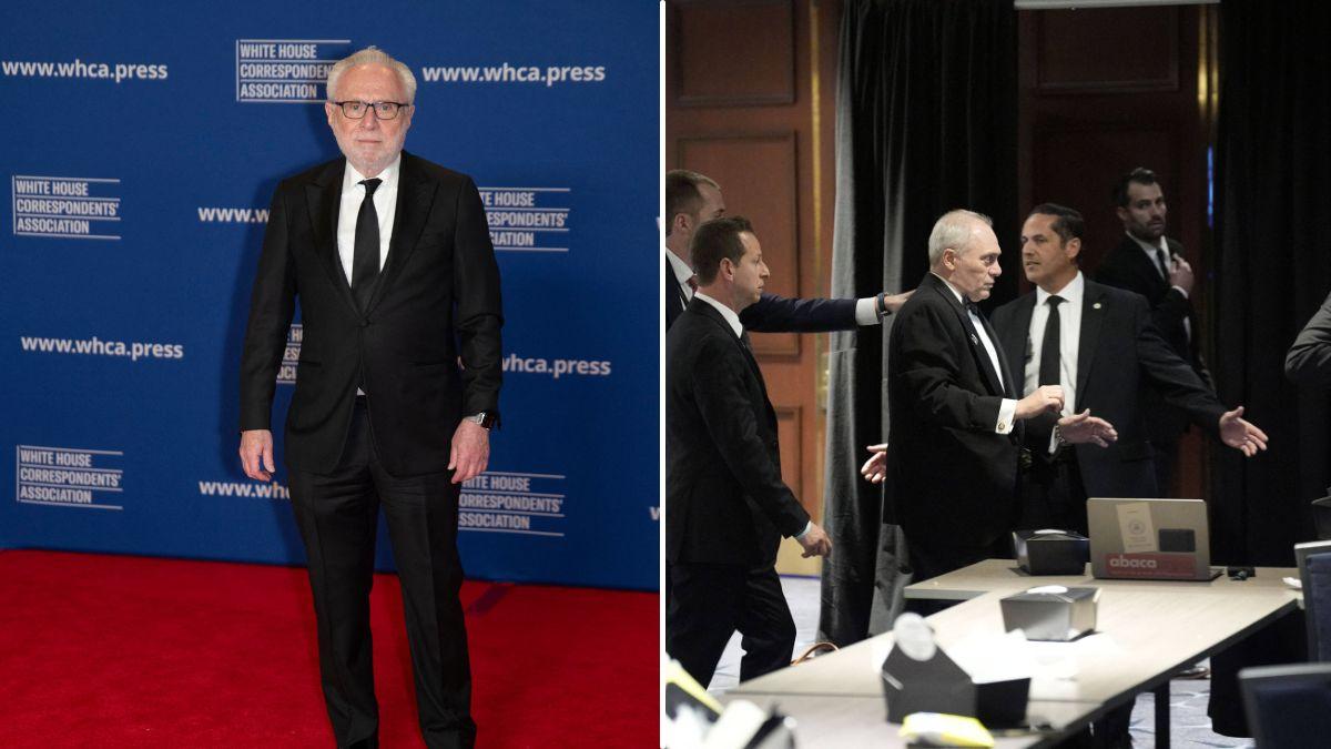 split of Wolf Blitzer, secret service. 
