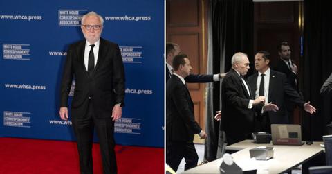 split of Wolf Blitzer, secret service.