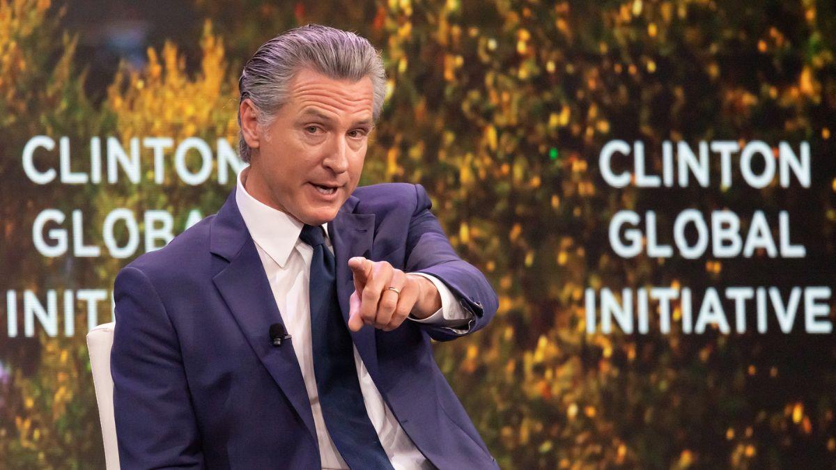 image of Gavin Newsom criticized Donald Trump over arrests involving journalists.