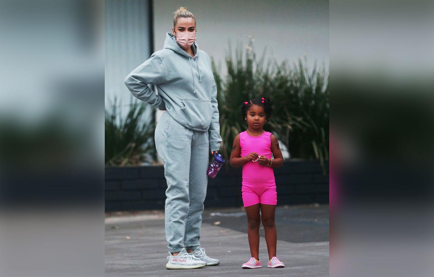 khloe kardashian takes her daughter true to her dance class