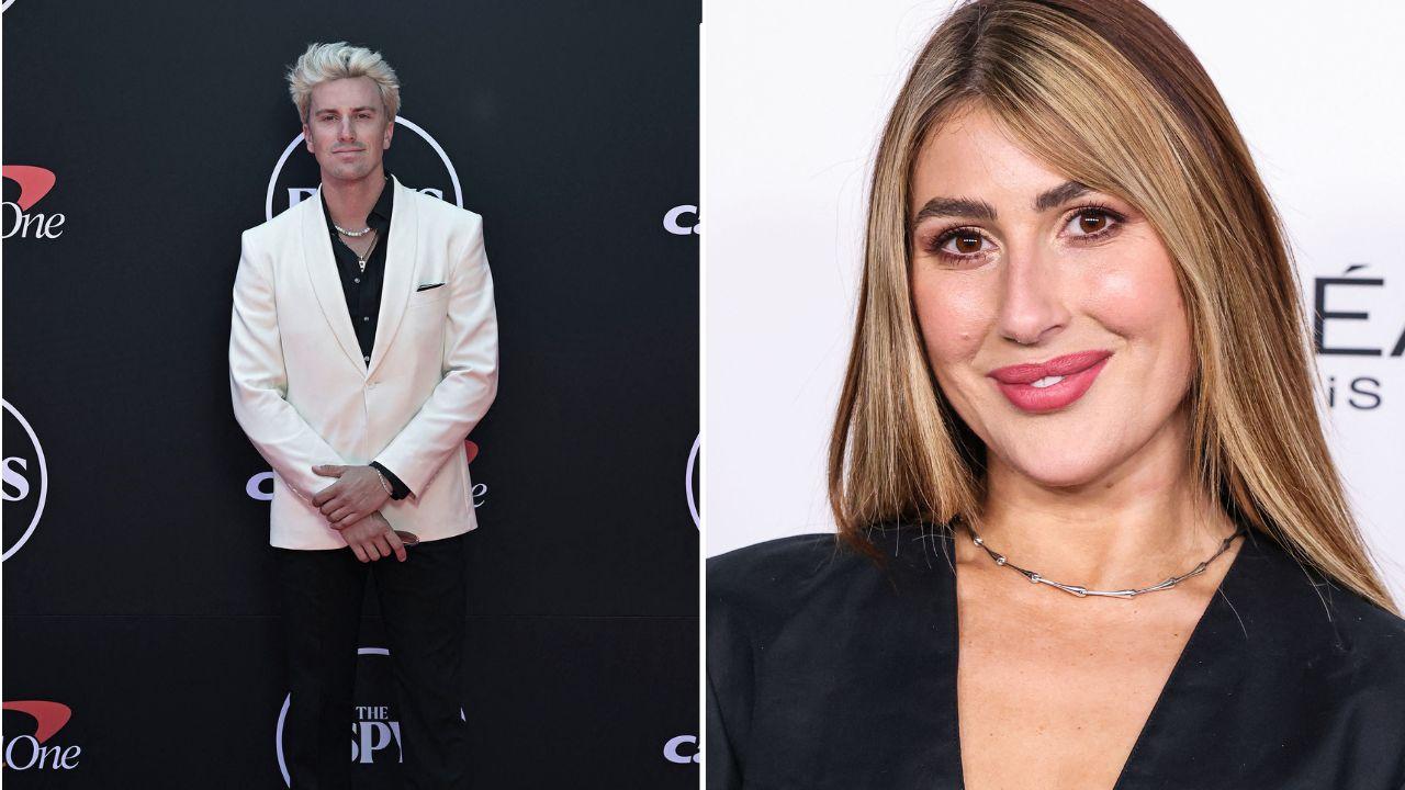 Split image of Jackson Olson and Emma Slater