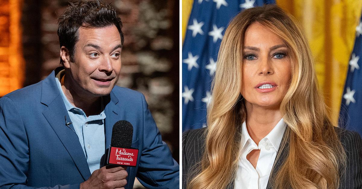Jimmy Fallon Mocks Melania Trump for Skipping Trip With Husband Donald: 'He Even Tried Bribing Her'