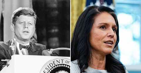 split of JFK, Tulsi Gabbard.