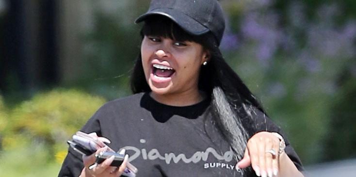 EXCLUSIVE: Blac Chyna showing off her engagement ring as she spends 3 hours at two different banks in Calabasas