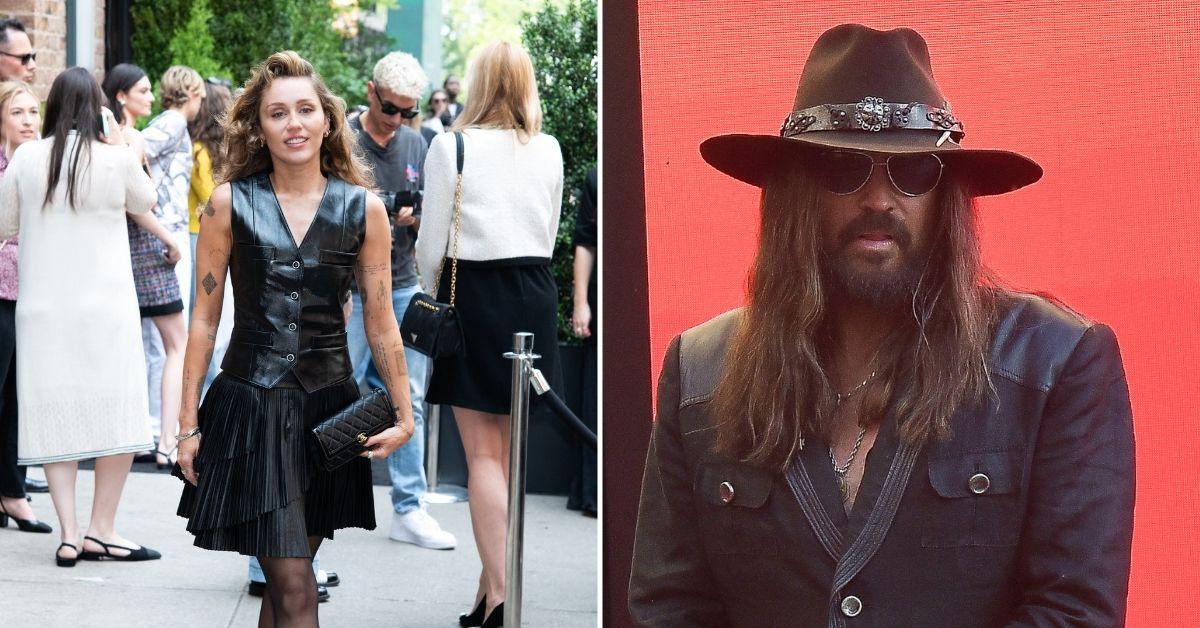 Composite photo of Miley Cyrus and Billy Ray Cyrus