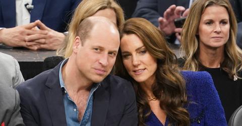 prince william kate middleton pda boston basketball game photos pp