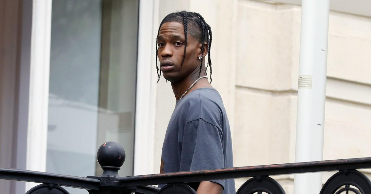 Travis Scott wearing Louis Vuitton SS24 Photo: AISSAOUI NACER / BACKGRID