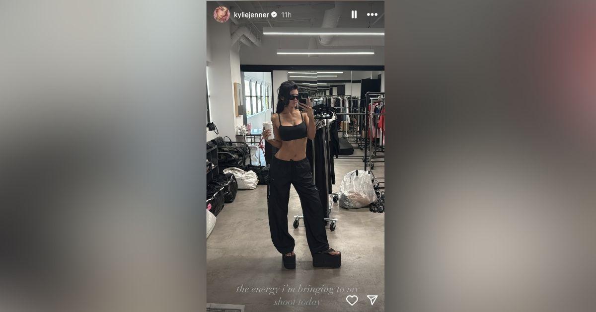 image of The reality star revealed she was filming content for her upcoming Khy wardrobe drop.