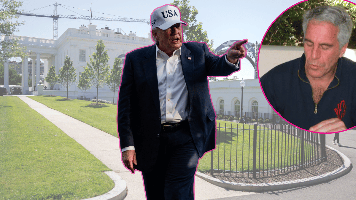 Composite photo of Donald Trump and Jeffrey Epstein