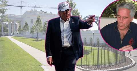 Composite photo of Donald Trump and Jeffrey Epstein