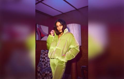 fabletics vanessa hudgens velour holiday campaign athleisure shop