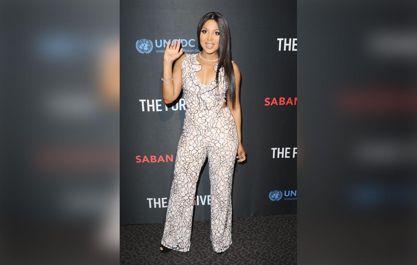 Toni braxton in jumpsuit