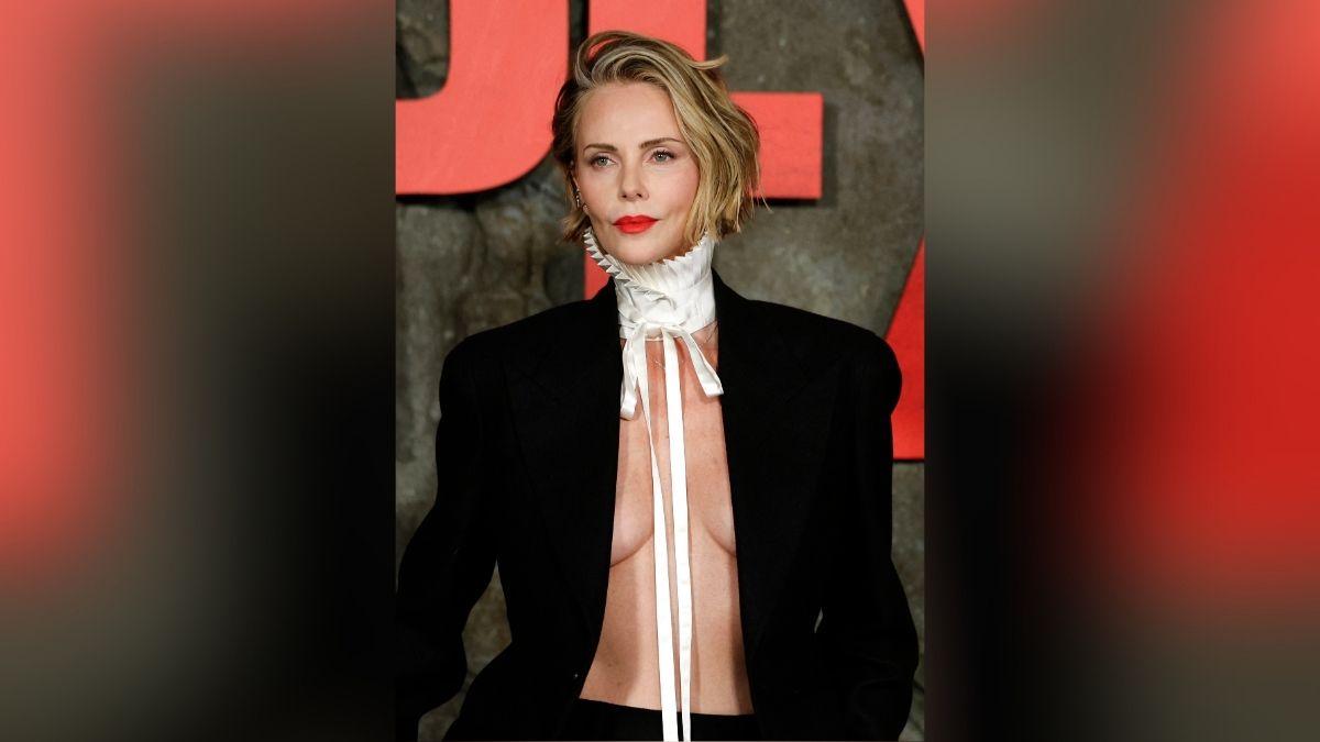 celebrities recently came close nip slip sydney sweeney charlize theron