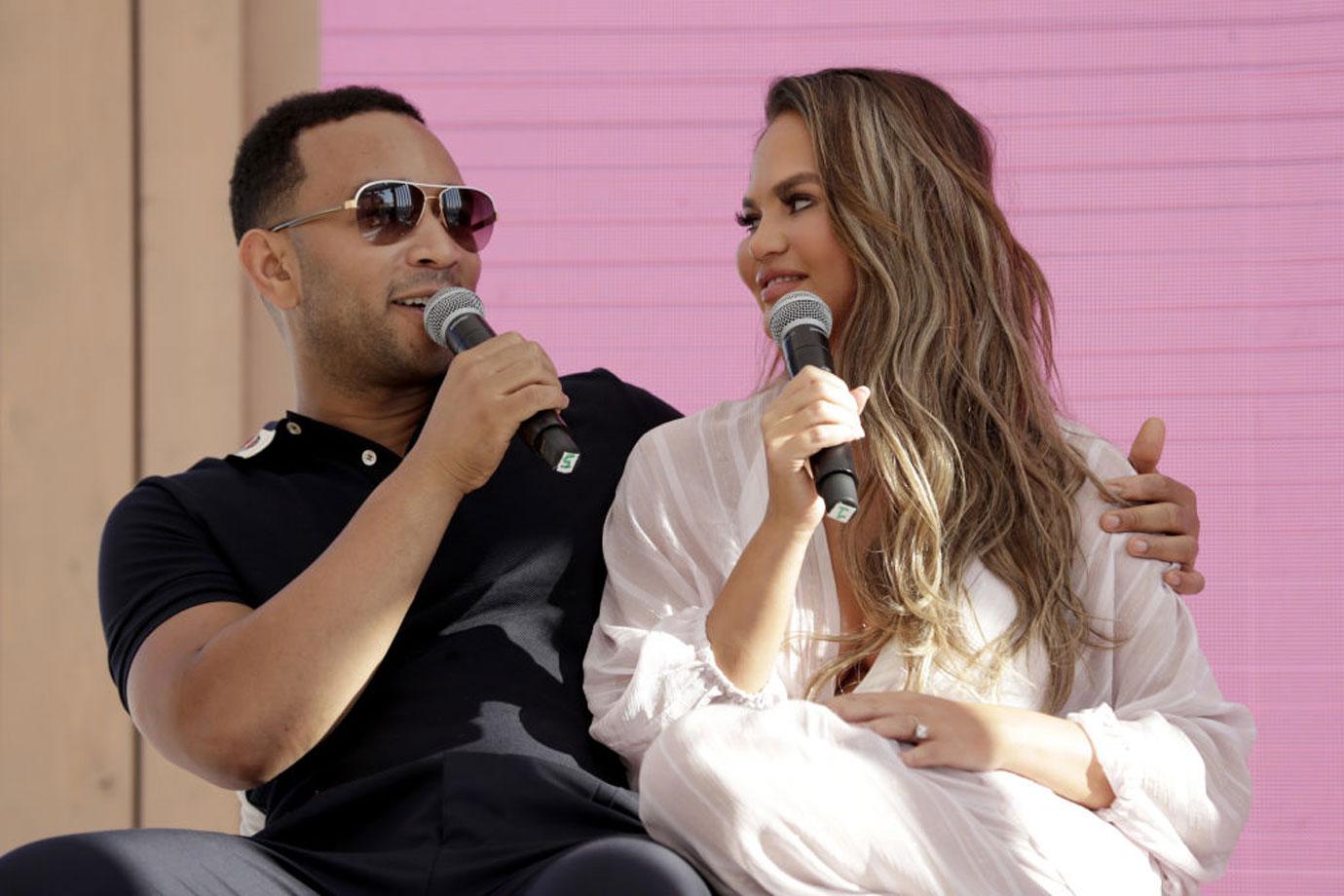 Chrissy Teigen And John Legend Appear On Stage In Cannes