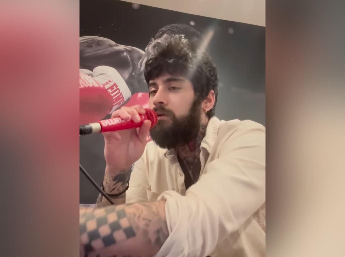 zayn malik shocks super scruffy beard rare instagram video watch