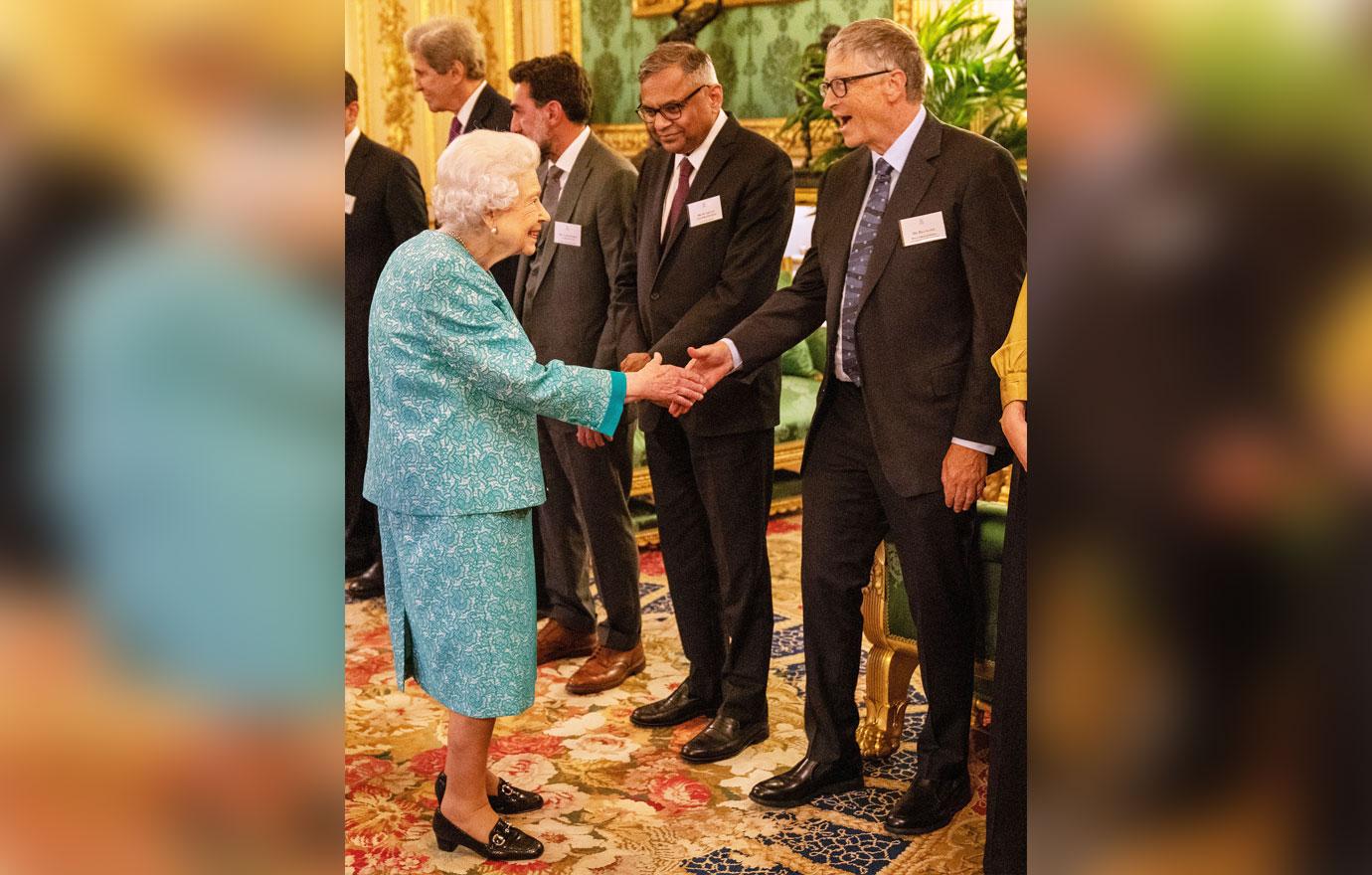 the queen prince william royal family host a reception for bill gates international business and investment leaders