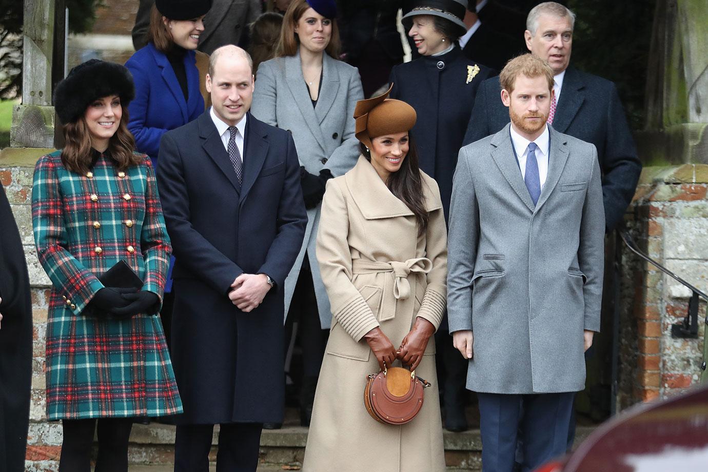 Members Of The Royal Family Attend St Mary Magdalene Church In Sandringham