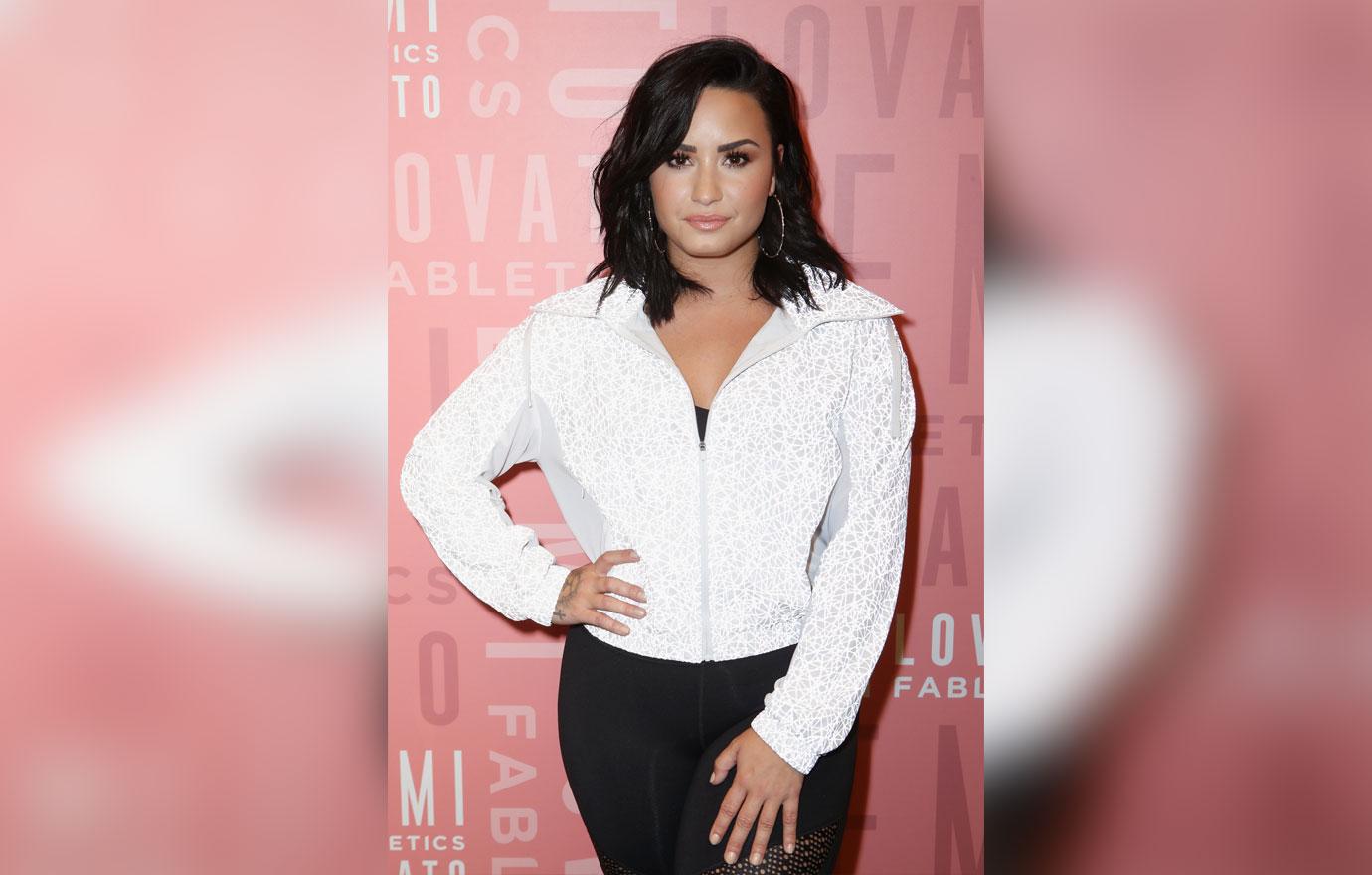 Demi Lovato visits Fabletics at The Village at Westfield Topanga