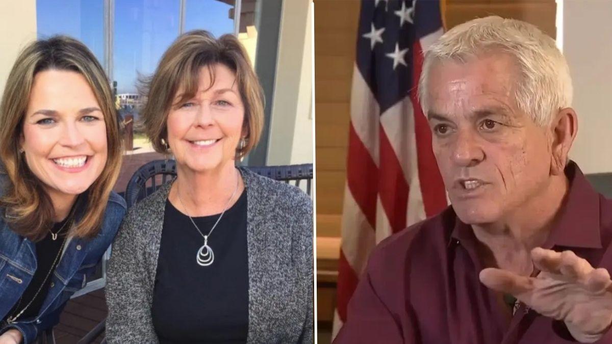 image split of Chris Nanos, Savannah Guthrie, Nancy Guthrie