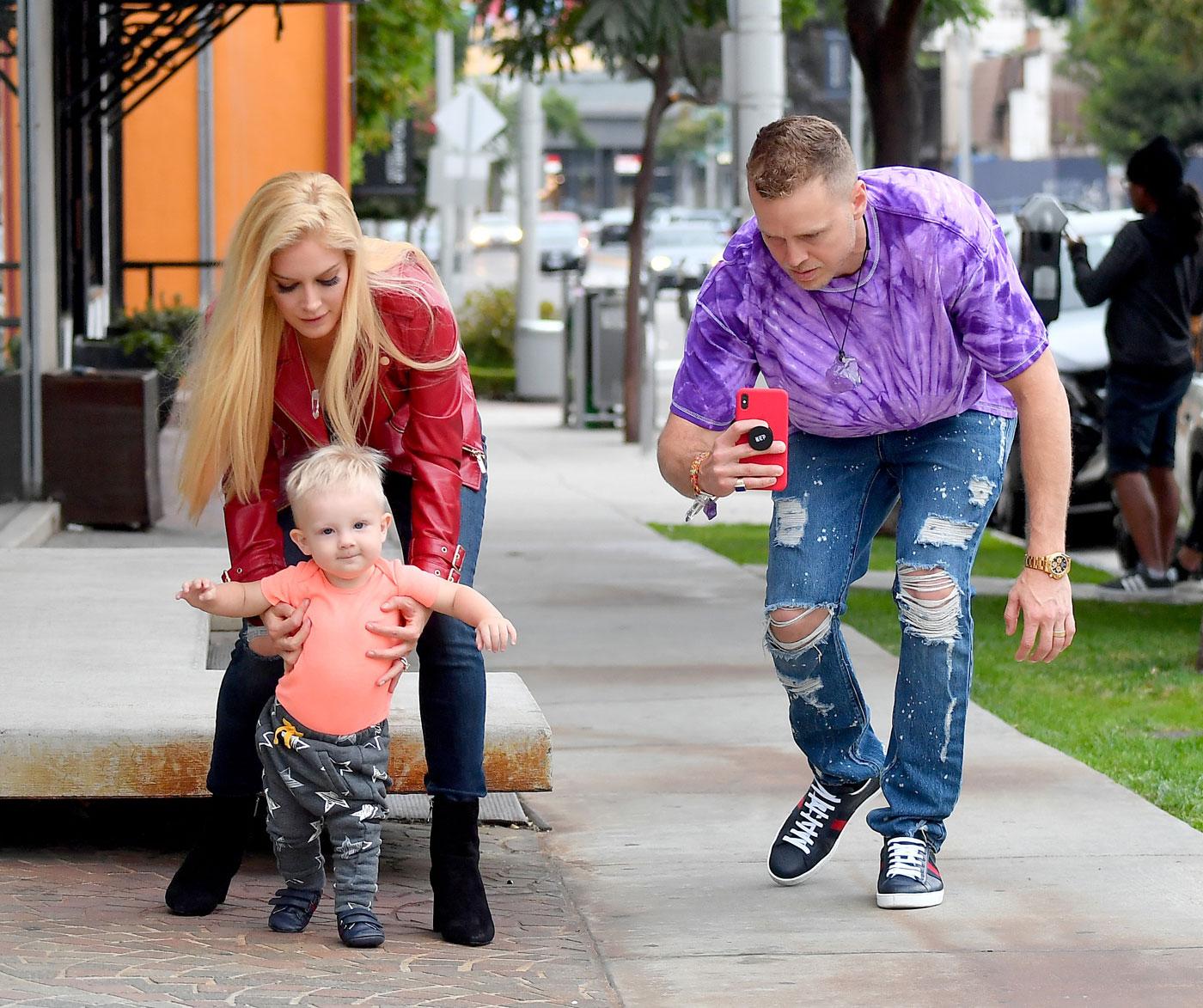 EXCLUSIVE: Spencer and Heidi Pratt show off their son&#8217;s walking skills while out in Beverly Hills