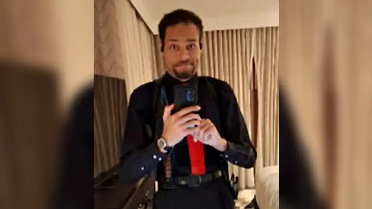 image of Prosecutors also released a selfie Allen took in his hotel room mirror approximately 30 minutes before the attack.