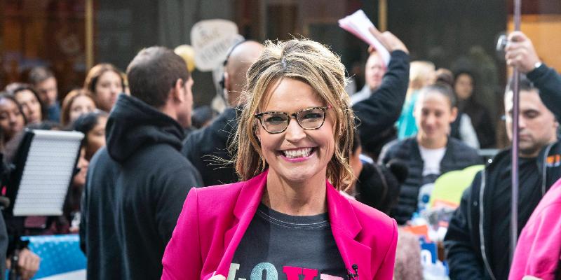 Savannah Guthrie at Alessia Cara performance on stage at NBC Today Show concert