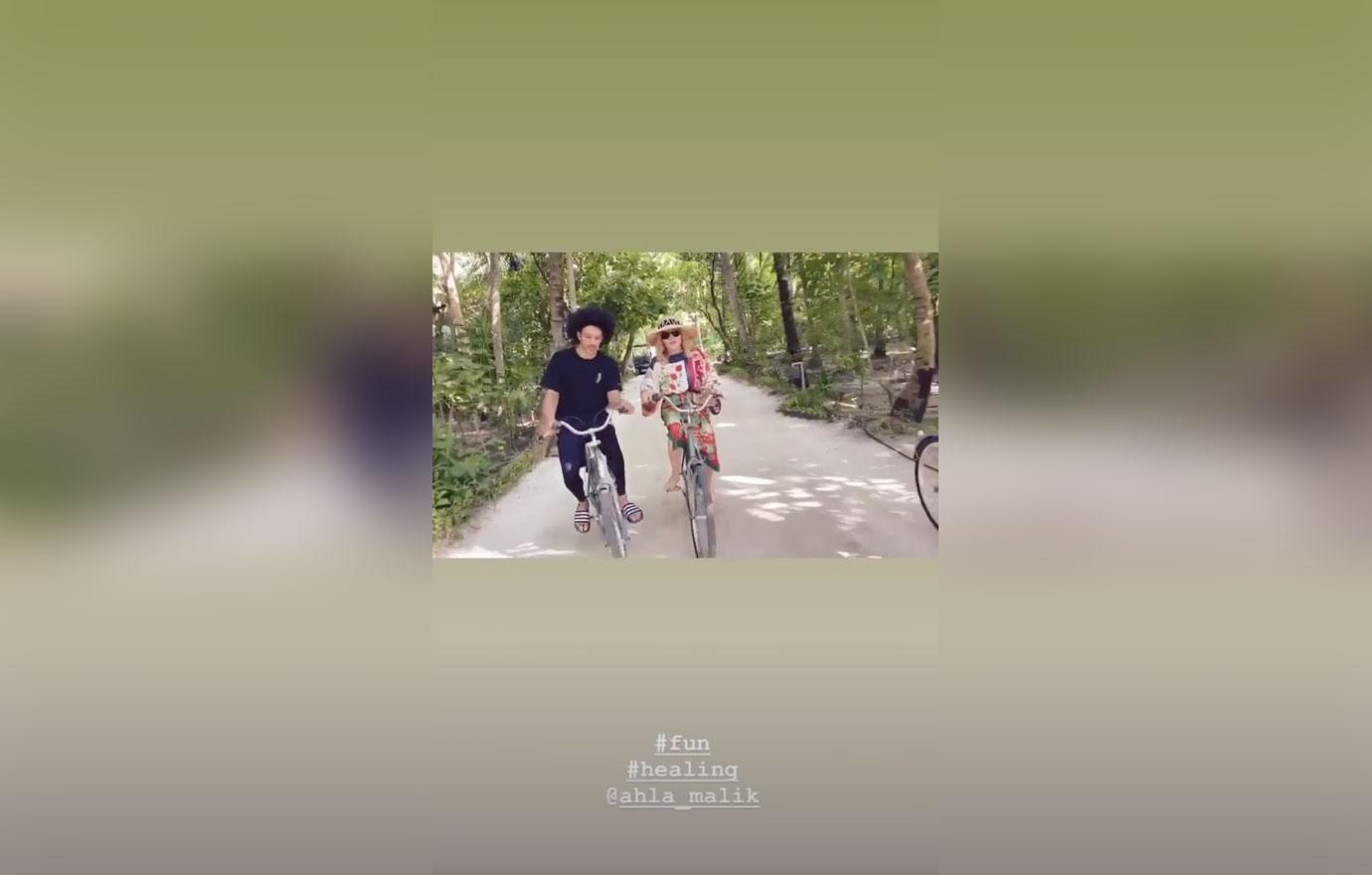 Madonna Riding Bikes With Rumored Boyfriend Ahlamalik Williams