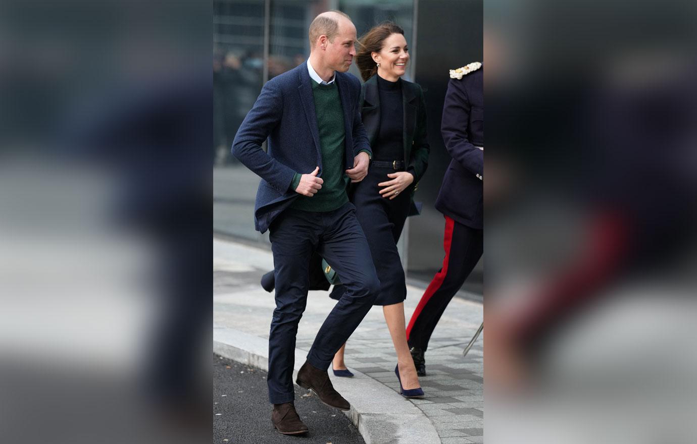 prince william ignores question about prince harrys hurtful memoir during first outing with kate middleton pics