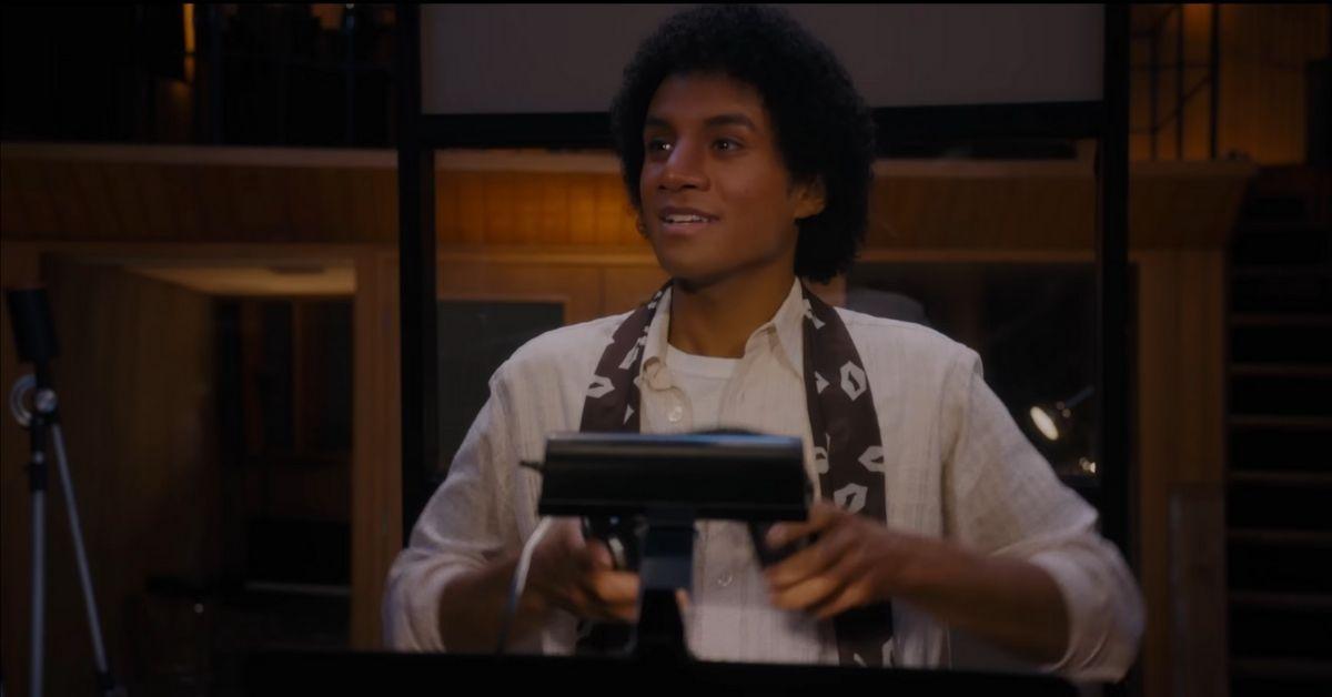 image of Michael Jackson’s nephew, Jaafar Jackson, stars as the King of Pop, honoring his uncle’s legacy.