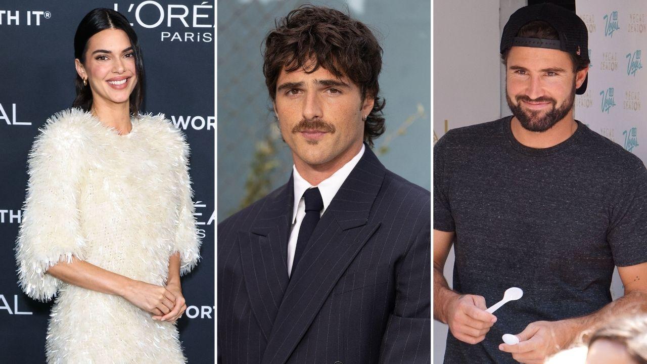 Split photo of Kendall Jenner, Jacob Elordi and Brody Jenner