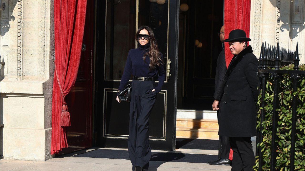 image of Beckham visited her new flagship store on New York's Mercer Street, designed by Alexander May and Ole Lund.