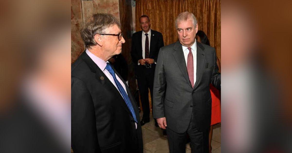 image of The former prince and Microsoft co-founder were pictured in a photo released by the House Oversight Committee.