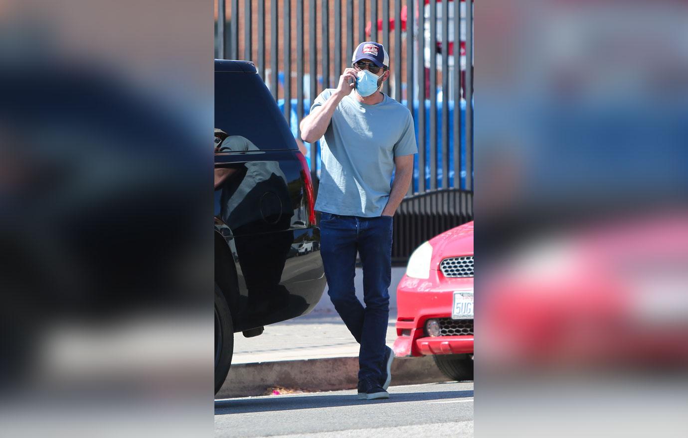 ben affleck seen with son samuel at swim class in la