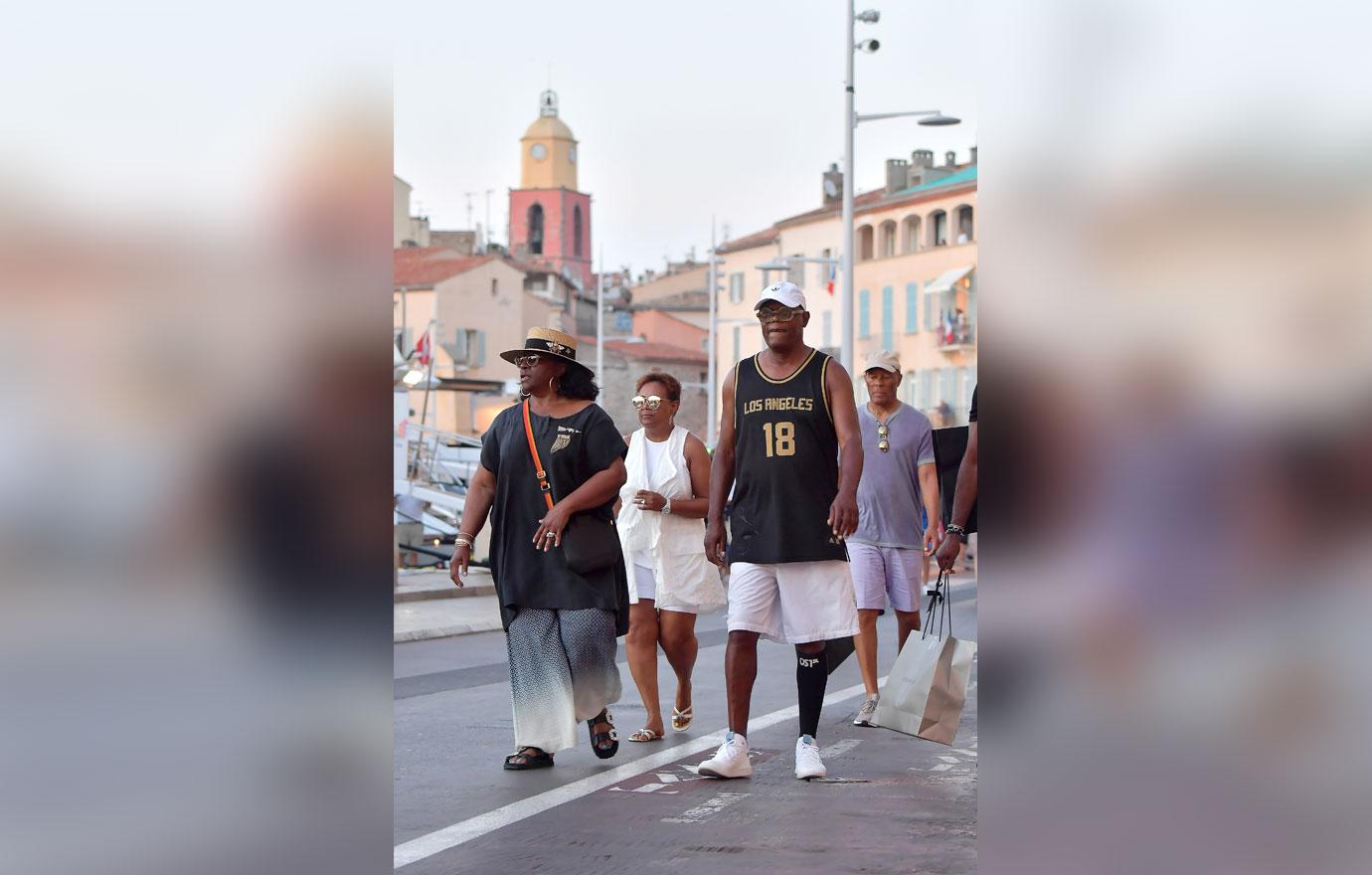 Samuel l jackson wife romantic vacation st tropez 6