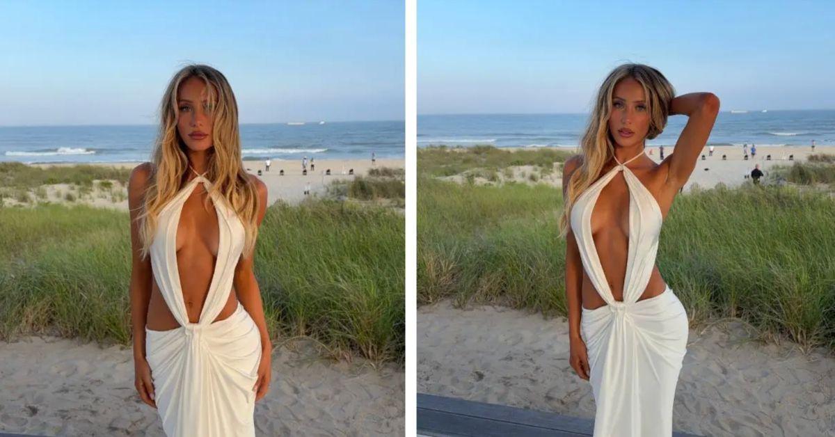 image of The starlet attended Michael Rubin's annual Fourth of July Party in the Hamptons. 