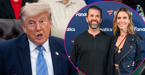 Composite photo of Donald Trump, Donald Trump Jr. and Bettina Anderson