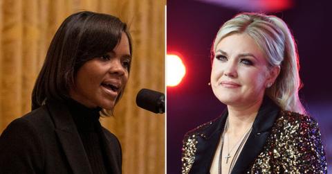 split image of Candace Owens and Erika Kirk
