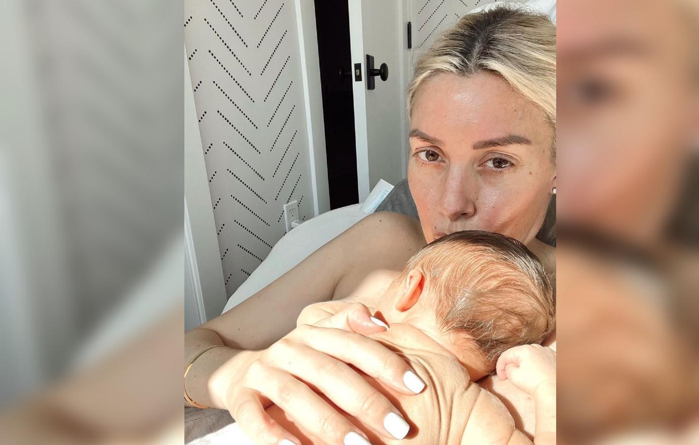 Heather Rae Young Reacts To Rumors Of Favoring Newborn