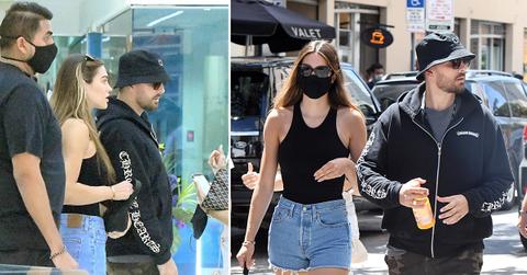 scott disick and amelia hamlin shop at jewelry store in miami