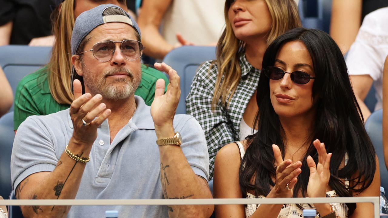 Image of Brad Pitt and Ines de Ramon enjoyed a star-studded day at the 2026 U.S. Open women's final in New York City.