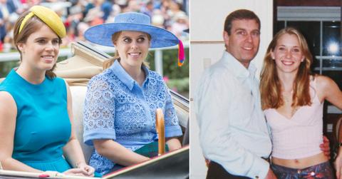 Composite photo of Princess Eugenie, Princess Beatrice, Prince Andrew and Virginia Giuffre.