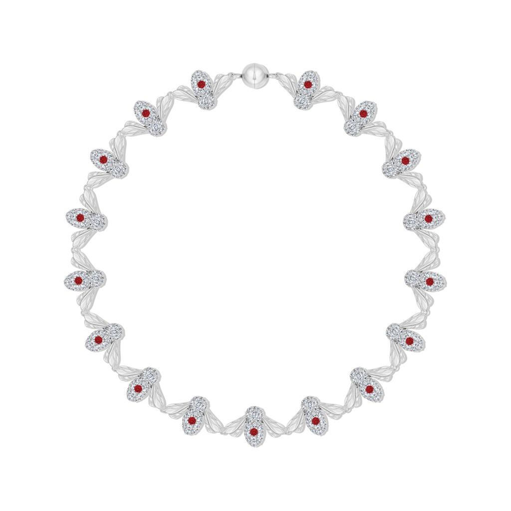 allison quaidbee necklace ruby accents