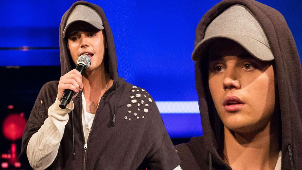 Justin bieber walks offstage concert oslo norway